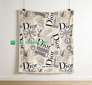 Dior Throw Blankets